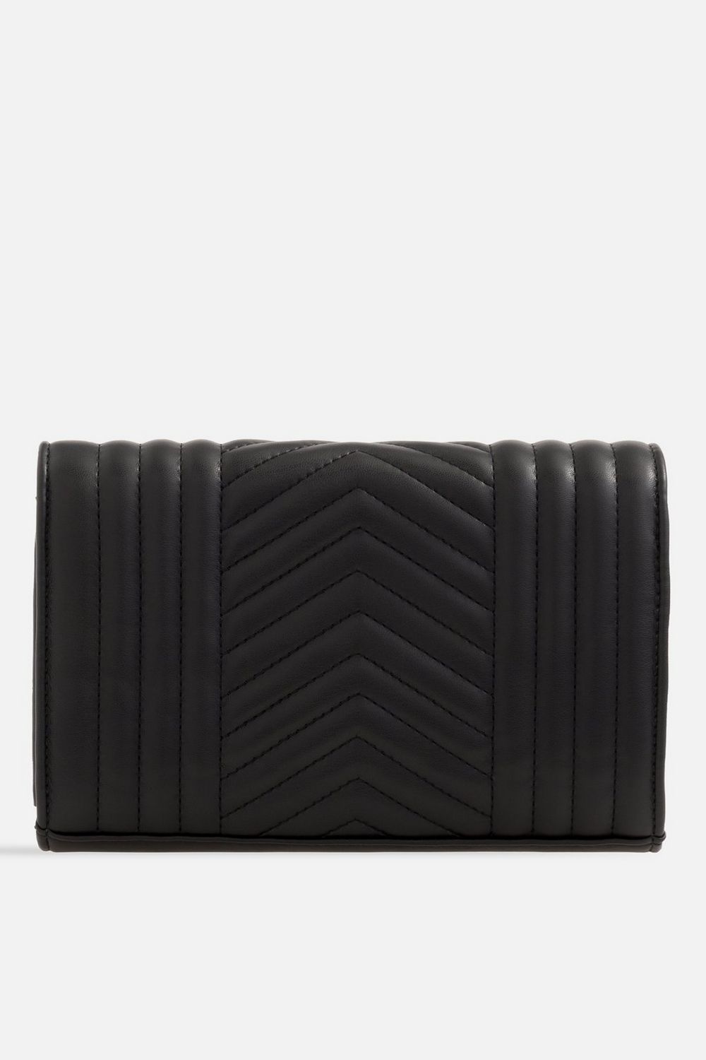 TOPSHOP - QUILTED SOFT FAUX LEATHER CLUTCH
